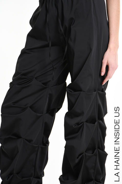 LH W5158 TROUSER Wide Fit Satin Black