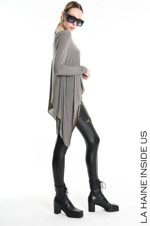 Lh W5206 MAGLIA Regular Asimmetrica in Modal Cashmere (diversi colori)