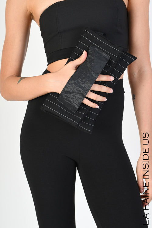 LH W795 POCHETTE Punto Milano & Cloth Black FW 25/26