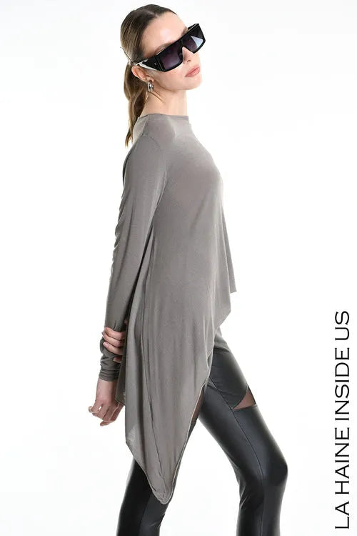 Lh W5206 MAGLIA Regular Asimmetrica in Modal Cashmere (diversi colori)