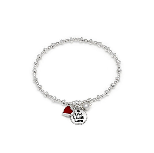 Vestopazzo lo00193 bracciale elastico pendente cuore