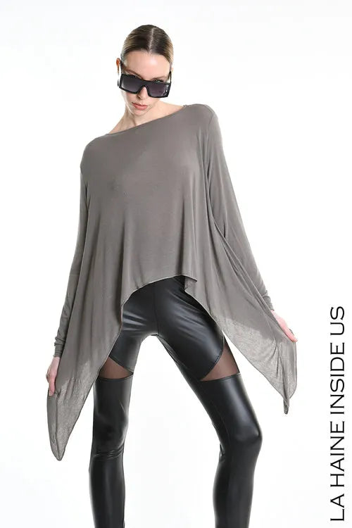 Lh W5206 MAGLIA Regular Asimmetrica in Modal Cashmere (diversi colori)