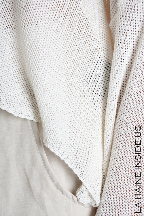 LH W5371 SWEATER Crop Thickness 7 White