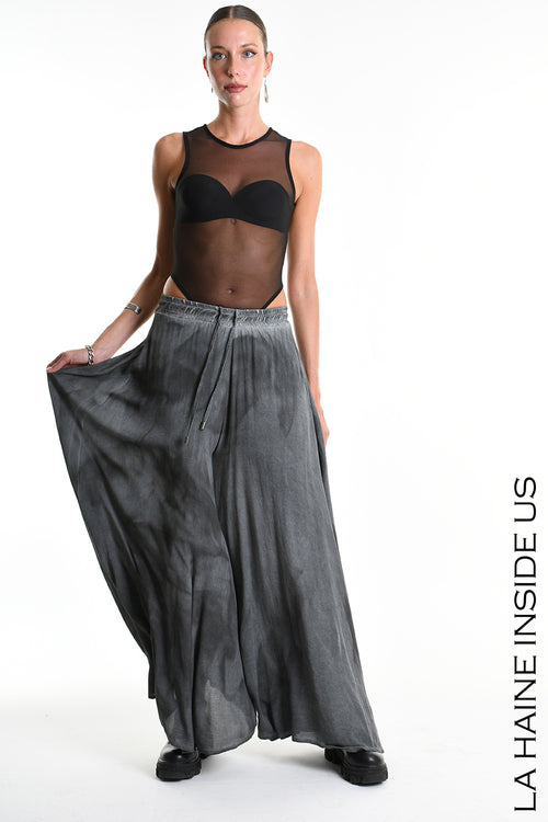 LH W5312 TROUSER Wide Viscose Dyed Cold & Cotton Mussola