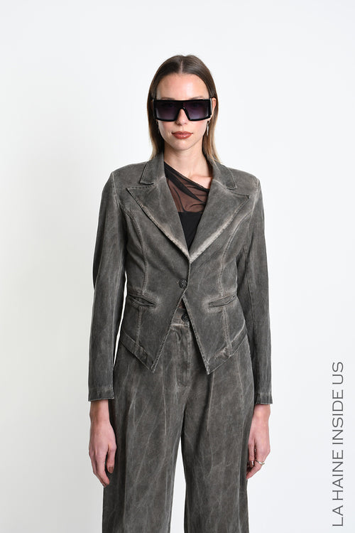 LH W5415 JACKET Slim Fit Tweel Cotton Dyed Cold Mud