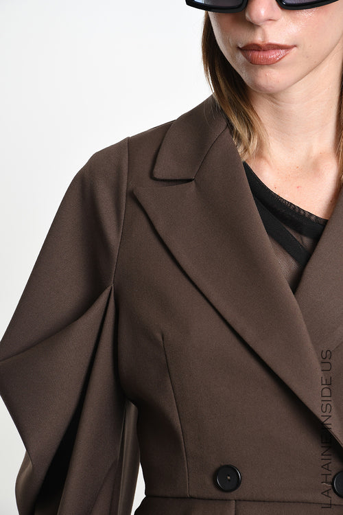 LH  W5459 JACKET Regular Flowing Brown