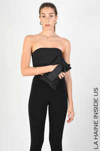 LH W795 POCHETTE Punto Milano & Cloth Black FW 25/26