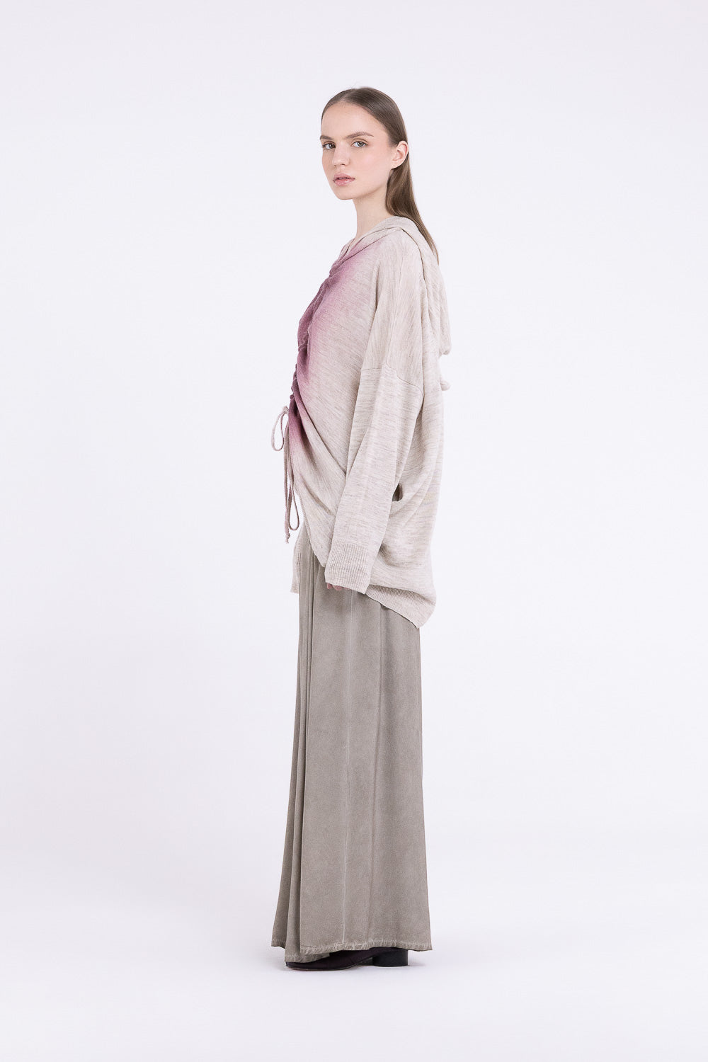 Sanctamuerte S396 Maxi Maglia con cappuccio