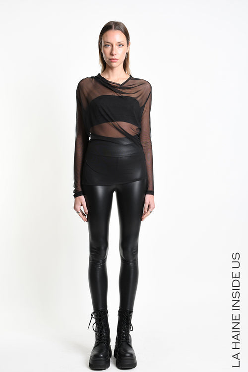 LH  W5429 SWEATER Regular Tulle Stretch