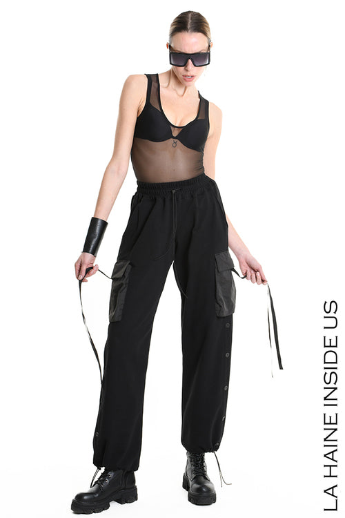 LH W5251 TROUSER Wide Fit Fleece Stretch & Nylon Black