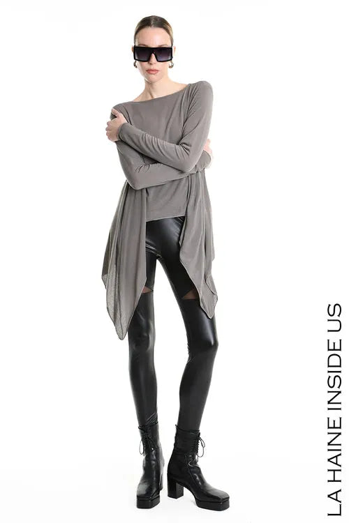 Lh W5206 MAGLIA Regular Asimmetrica in Modal Cashmere (diversi colori)