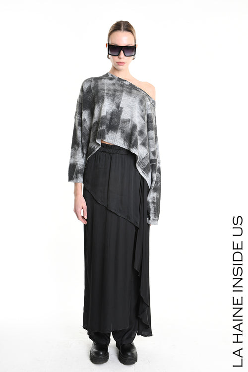 LH  W5134 MAGLIA Crop Over Finezza 7 ( diversi colori)