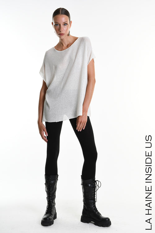 LH W5373 SWEATER Over Sleeveless Thickness 7 White