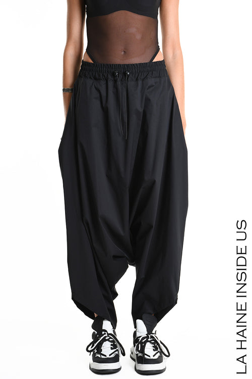 LH W5307 TROUSER Over Cotton Popeline Stretch UNISEX D Black