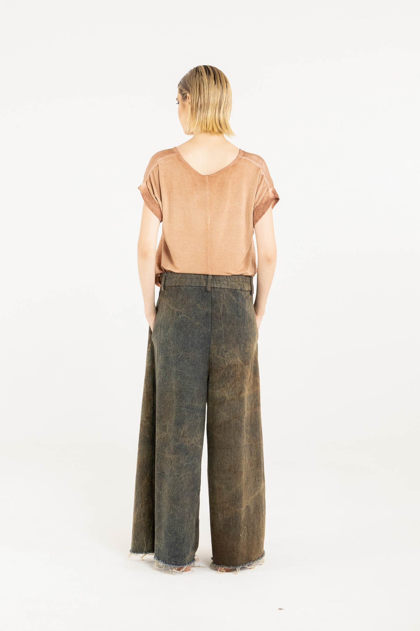 Sanctamuerte S339 Pantalone palazzo