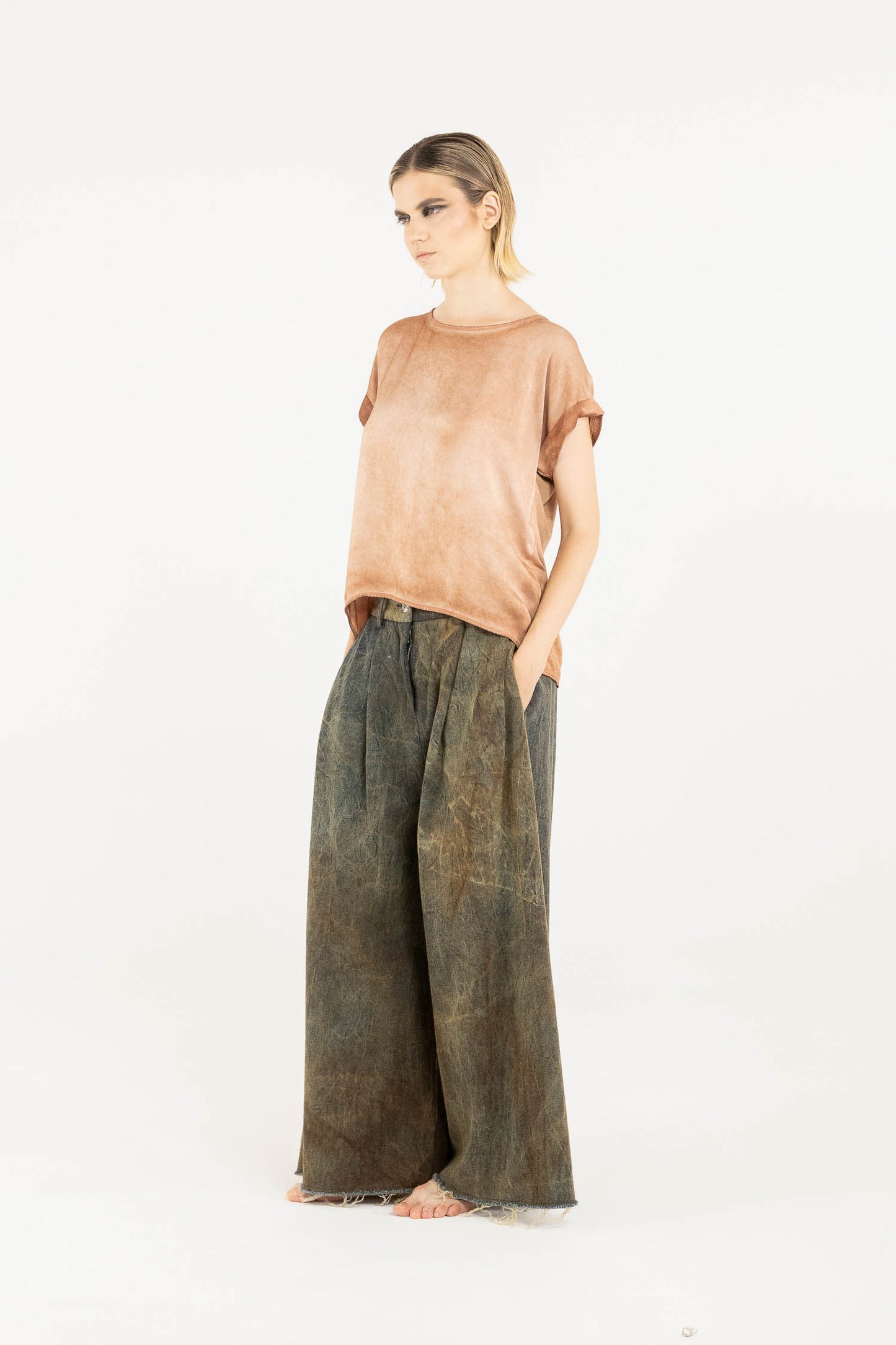 Sanctamuerte S339 Pantalone palazzo