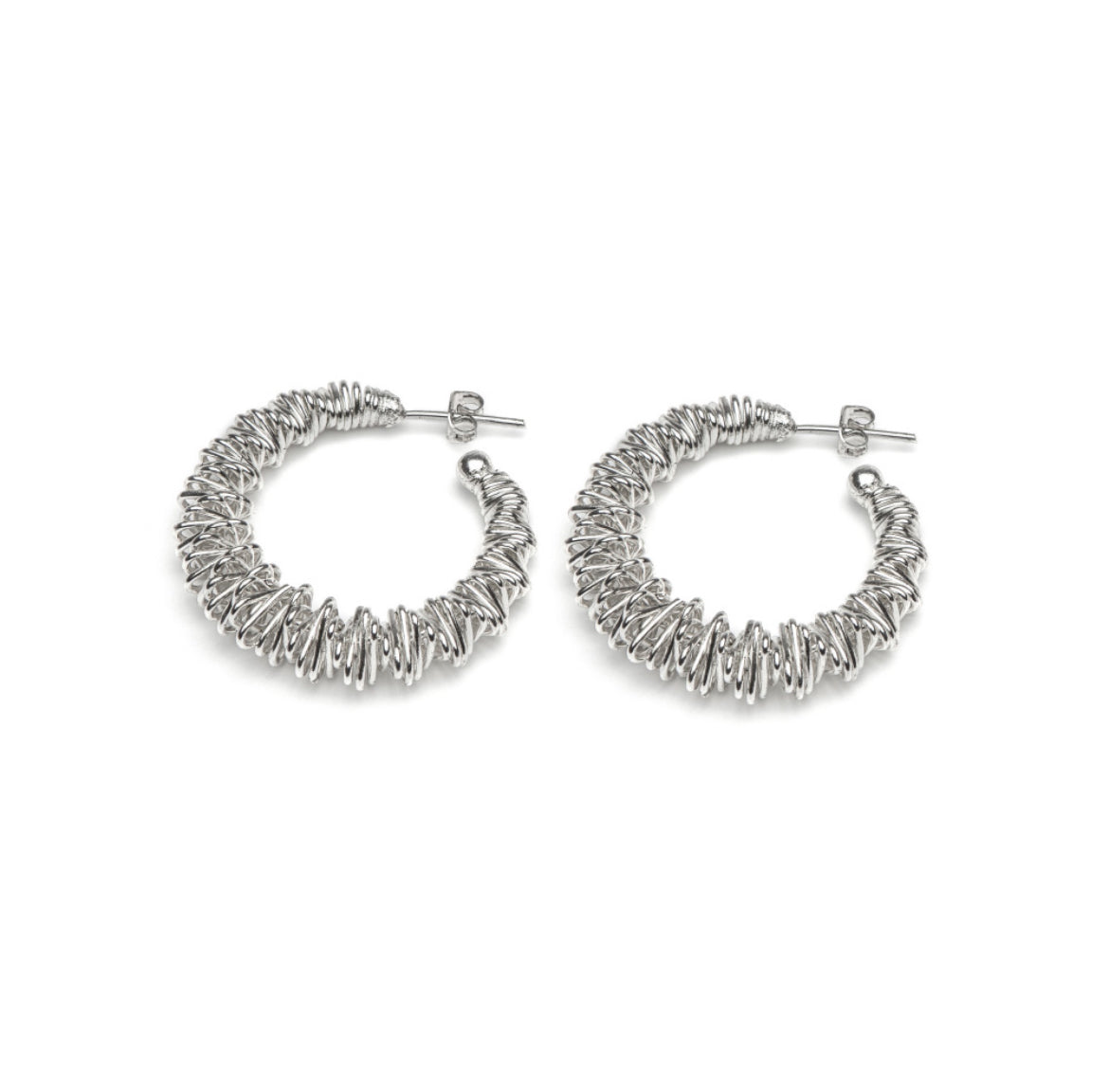 Vestopazzo accordion semicircle earrings 