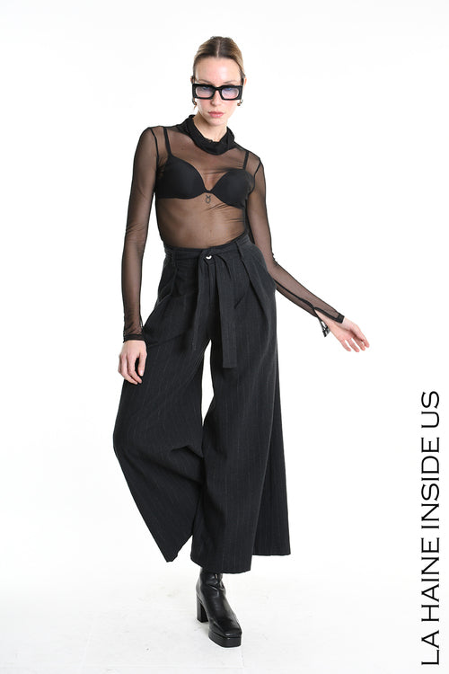 LH W5144 TROUSER Wide Fit Blend Cotton Black