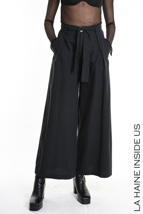 LH W5144 TROUSER Wide Fit Blend Cotton Black