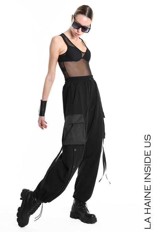 LH W5251 TROUSER Wide Fit Fleece Stretch & Nylon Black