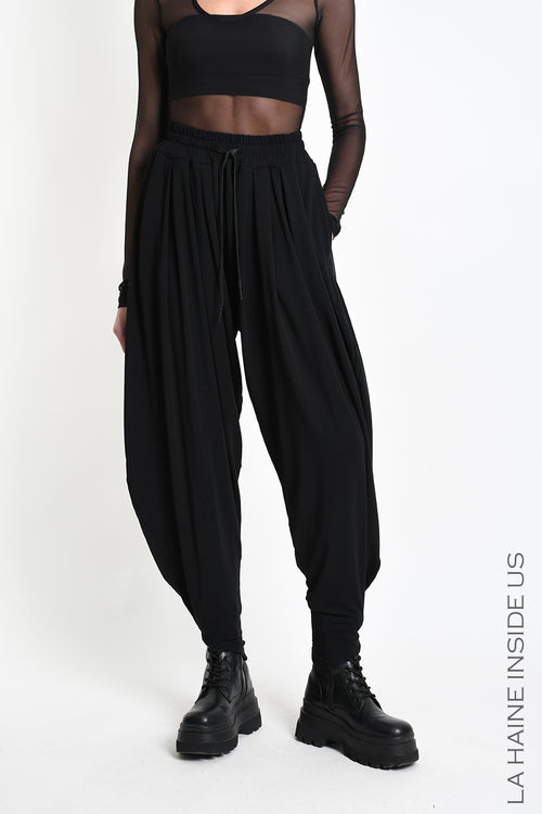 LH W5392 TROUSERS Balloon in Bamboo Jersey