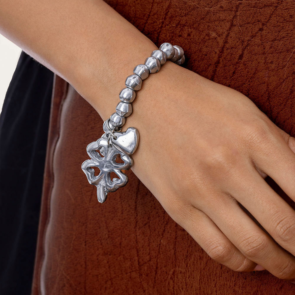 Vestopazzo-Armband elastisch mit Anhang Quadrifoille AL01156