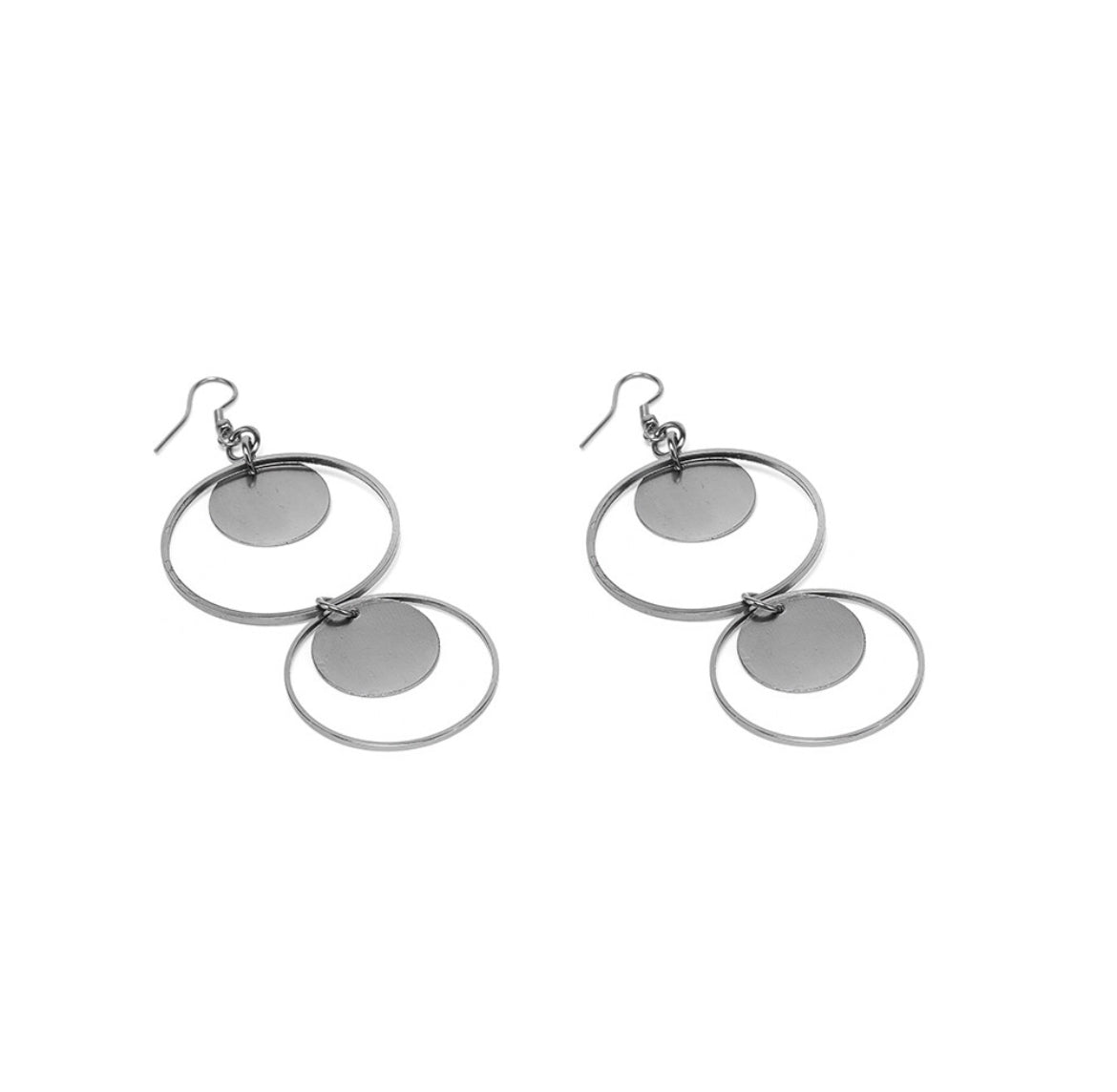 Vestopazzo earrings circles and plates SB4007 