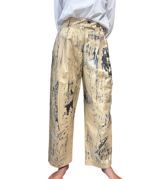 Provocation B14 pantaloni dipinti a mano